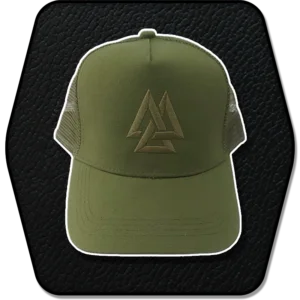 Gorra trucker verde LOGO