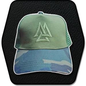 Gorra Trucker verde-multicam LOGO